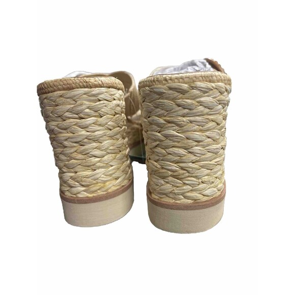 DOLCE VITA SANDALS LAURYN RAFFIA WEDGE SIZE US 7.5 NWOB Beach, school girl core - Picture 7 of 7